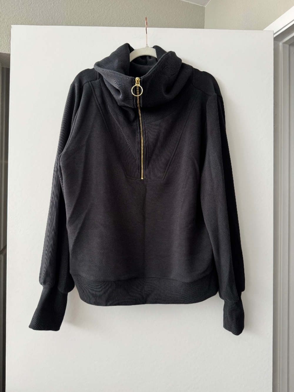 Varley Vine Half Zip Ottoman Sweatshirt Black XL
